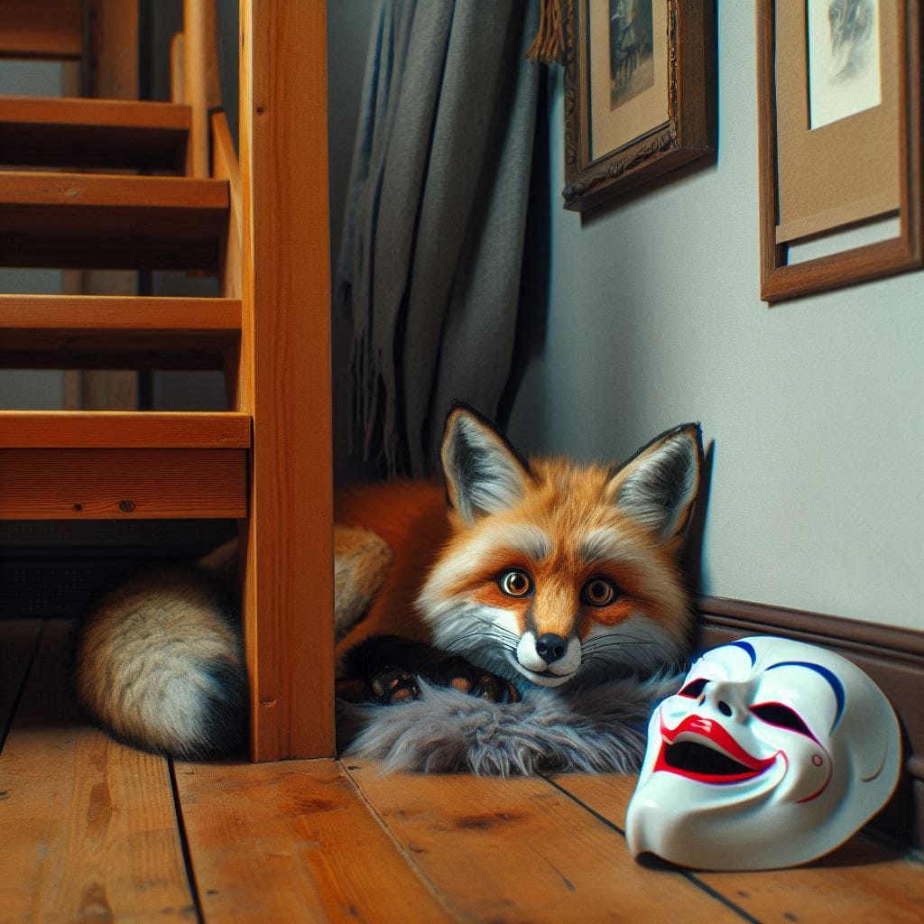 The fox and the mask