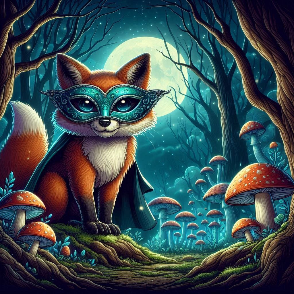 The fox and the mask